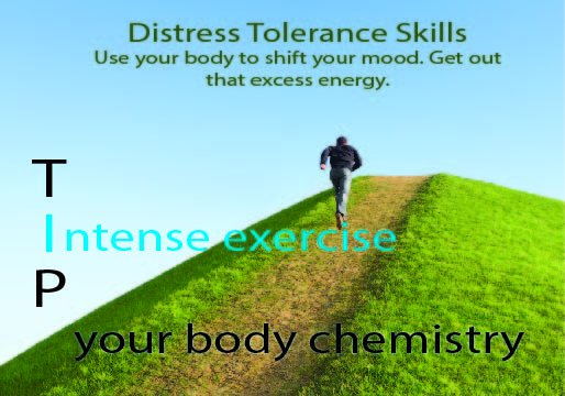 InspiredMindsWC's tweet photo. Calm your body and reduce #emotional intensity through #exercise. Increase your #heartrate for 20 minutes (burpies, run, swim, jumping jacks). #tipskill #distresstolerance #dbtskillfortheday https://t.co/9L9M2SiQ2x
