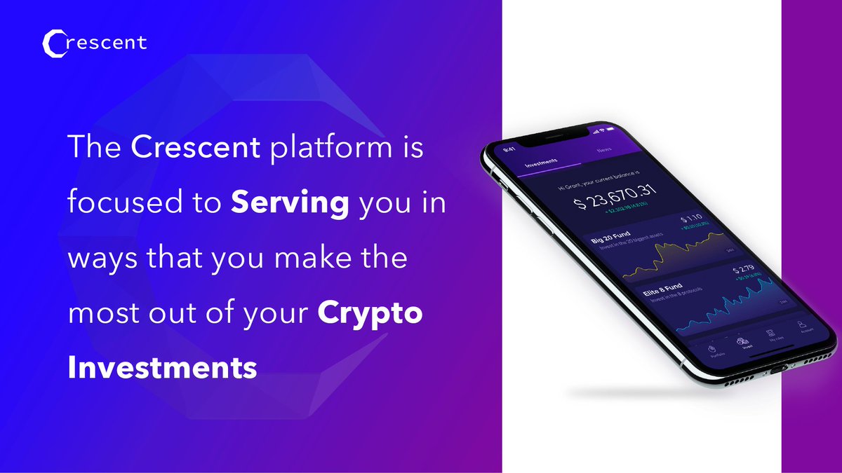 Crescent will serve you in best possible ways for your Crypto Investments
.
.
.
.
.
.
#crescent #crescentinvest #blockchain #crypto #cryptocurrency #roboinvesting #cryptoindex #fundraising #securitytoken
Join <a href="/joincrescent/">Crescent</a> for regular updates or visit: crescentinvest.io