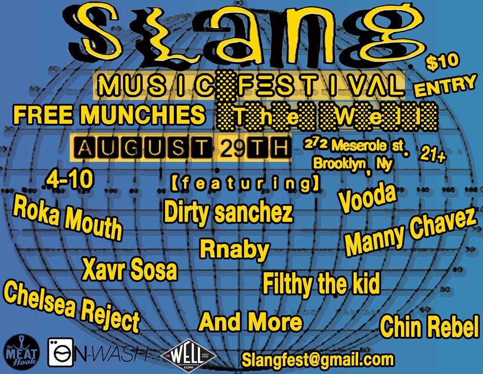 slangfestnyc's tweet photo. Tickets now on sale! #multicultural #backyard #hiphop #musicfestival in #brooklyn Aug. 29th @ The Well #freefood https://t.co/GJ5JzCTjzx