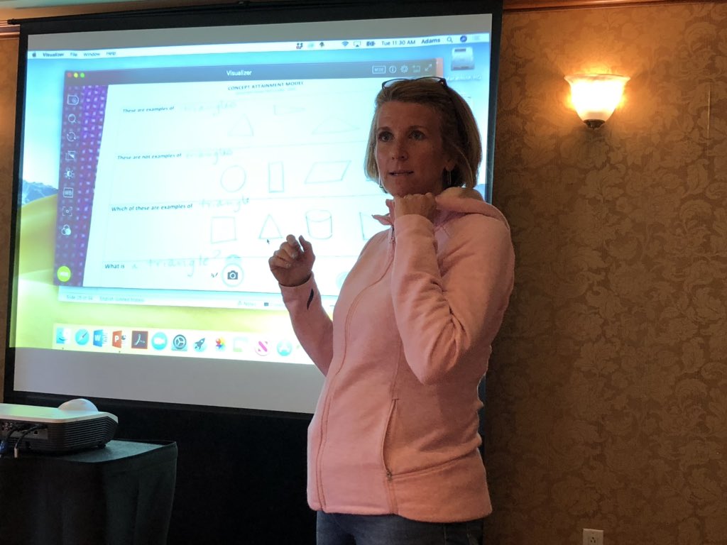 KimDexter15's tweet photo. @TLAMath replacing Thomasenia in an activity 😉 demonstrating concept attainment model #LCEEQmath #DNAMath https://t.co/r1CZKMk5dD
