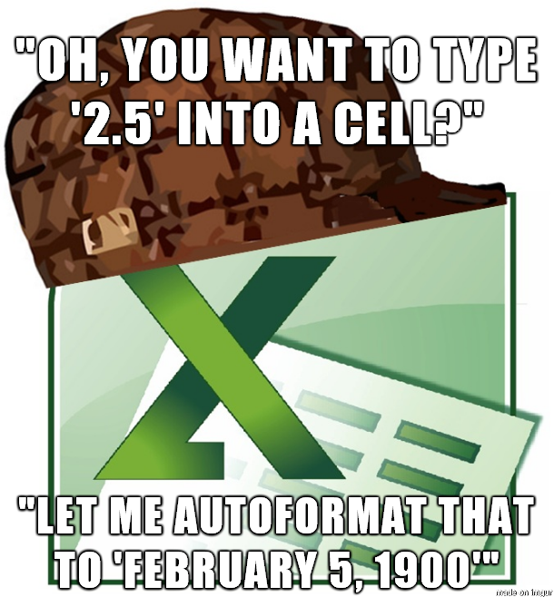 lovespreadsheet's tweet image. LOL! 2.5 does not mean Feb 5th 🤦‍♀️ #ExcelMemes