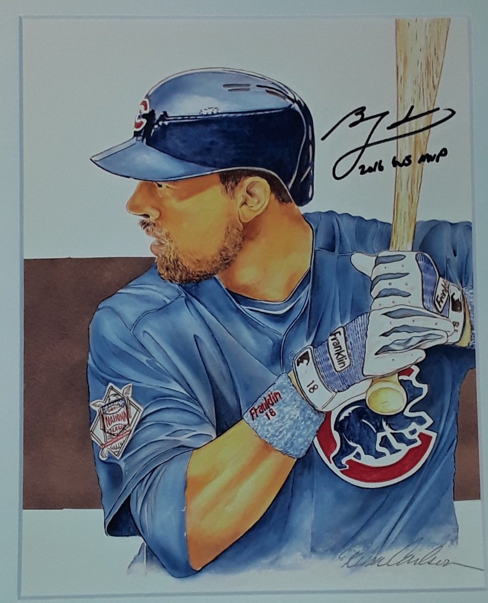 rikkcarl10's tweet photo. Hey Cub fans, only 24hrs left to bid on my Ben Zobrist print, personally autographed for John Baker day charity, help out the charity and bid to win a world series MVP autographed  ! @BeautyOfAGame #cubscharitys #cubfans https://t.co/OO0QHtHibC