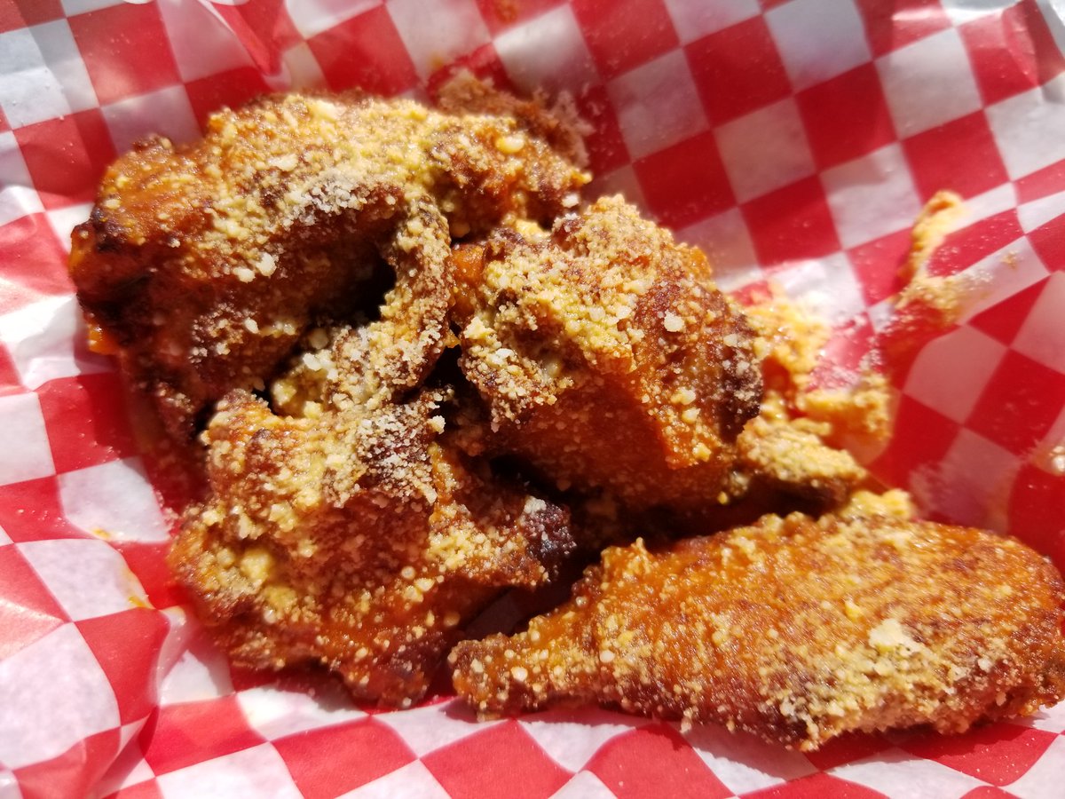 SullysBeef's tweet photo. Hot wings!! Dang are these ever tasty - smothered in our housemade wing sauce, finished with real Parm cheese. Delicious!
.
.
#hotwings #parmcheese #special https://t.co/yMsdJYT46p