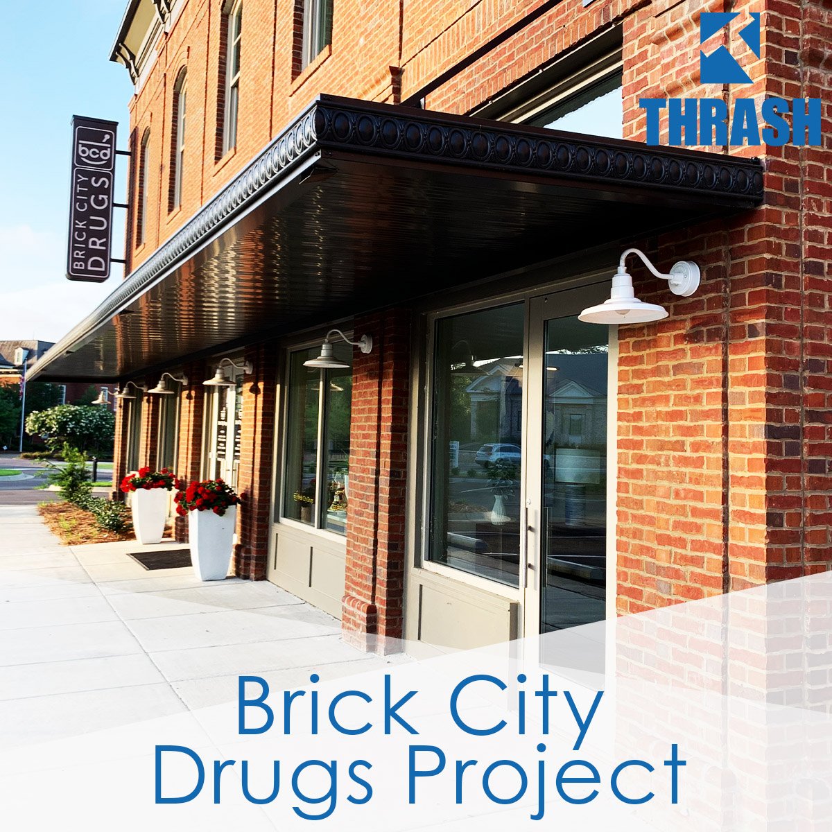 Completed #ThrashProject - The new space melds the functional needs of a full-service pharmacy and infusion pharmacy with warmth and small-town charm.

See more details here - ow.ly/1CBd50vpF05

#brickcitydrugs #vitalcare #wbaarchitecture #thrashcommercialcontractors