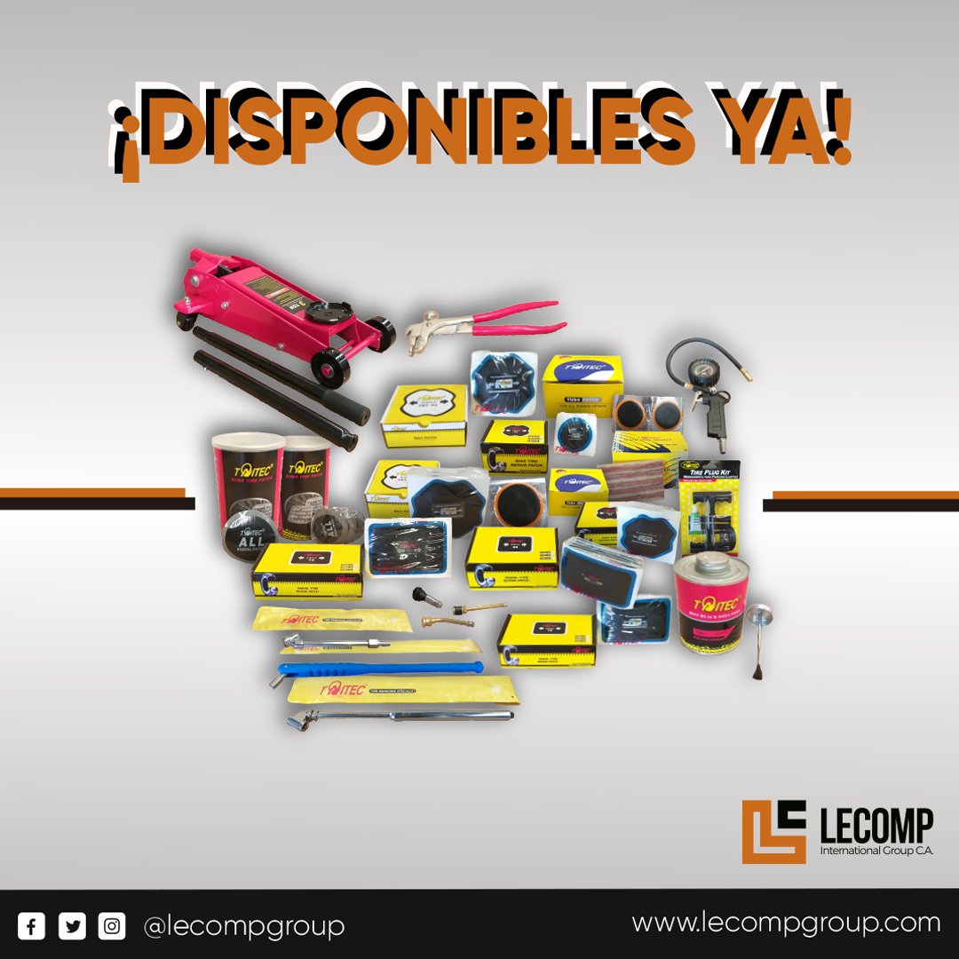 Lecompgroup's tweet photo. Todo lo que necesitas para tu cauchera lo encuentras al mayor en @lecompgroup y lo mejor de todo a excelente precio.
¡Contáctanos al 04244197660 y haz tu pedido!
.
Tenemos un plan de financiamiento para nuestros aliados.
.
#Lecomp #Parches #Pega #Caucho #repuestos #gato https://t.co/sKdeNBFEwL