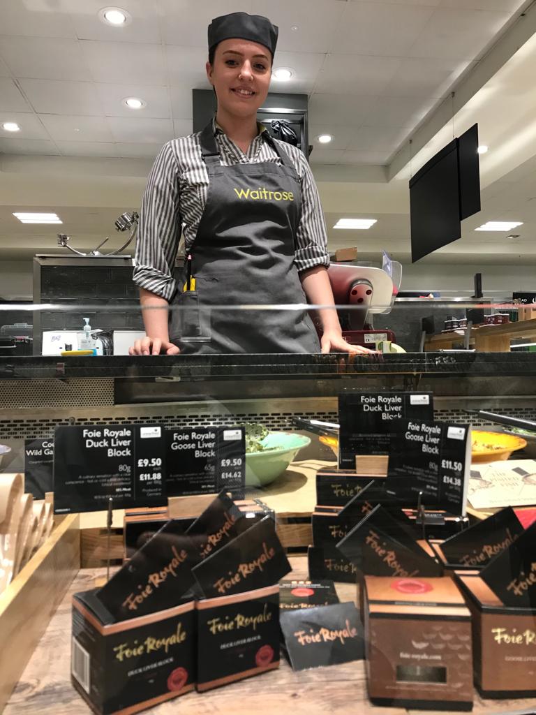 FoieRoyale's tweet photo. Foie Royale is going down a treat in Waitrose…. Who been buying and trying? #Ethicalexcellence #Truelyethical #Retailer #Delicounter #Consumers #Richmond #Locksheath #Belgravia #Banstead #Noforcefeeding #Ethicalalternative https://t.co/WRcvJd1w4M