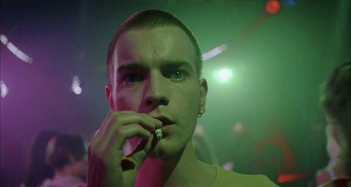 TheCinesthetic's tweet photo. 26 years ago today, Danny Boyle’s masterpiece, TRAINSPOTTING was released in cinemas. https://t.co/dSyeDVM8CE