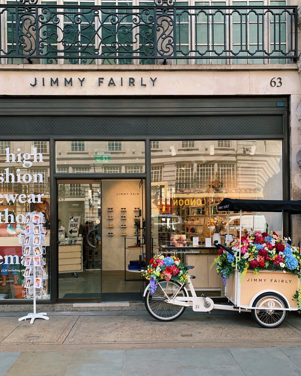 Pop down to <a href="/JimmyFairly/">Jimmy Fairly</a> on Regent Street to discover their cute flowery trike outside their store. While you're there, check out their fabulous glasses, you'll be spoilt for choice. All Privilege Club members enjoy 10% off! 😎💐🕶️

#RegentStreet #RSPrivilegeClub #JimmyFairly