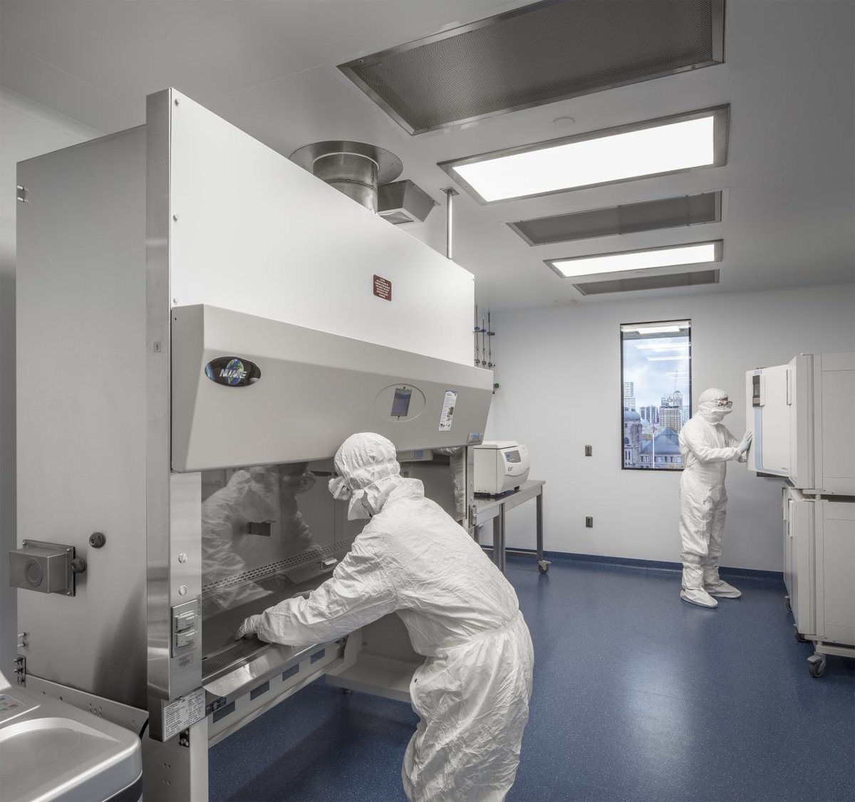 NXLArchitects's tweet photo. This 11k-sf GMP Cell #Manufacturing #Facility is focused on the preparation of biologicals &amp; includes extensive clean areas, w/ uni-directional personnel and materials flow in four separate areas: https://t.co/BtTTvPc3Sv #InsideNXL #Laboratory #Design #Research https://t.co/3oW6ybGxoh