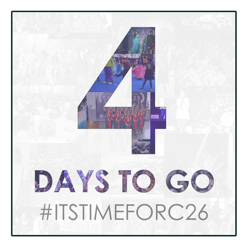JNAACascade's tweet photo. Jeene ke hai chaar din 🎶
Only 4 days to go ! 
#ItsTimeForC26 #Cascade26 https://t.co/K6MNrTLBlk