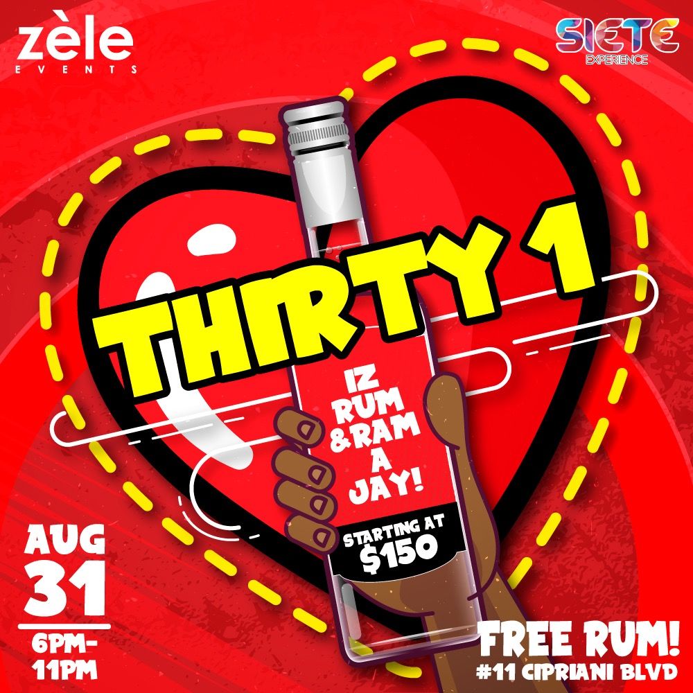 zele_events's tweet photo. Thirty1 𝐈𝐳 𝐑𝐮𝐦 & 𝐑𝐚𝐦𝐚𝐣𝐚𝐲!
a.k.a. A RumJam! 😏
ʀᴜᴍᴊᴀᴍ
(noun)
where yuh gather with yuh famalay to partake in excessive free rum drinkin & heavy jammin’
$150 tickets out NOW via committee members & https://t.co/Ilsai8bMYW
#Thirty1 #zèleevents #HouseOfSiete https://t.co/Vy7c2z3OK6