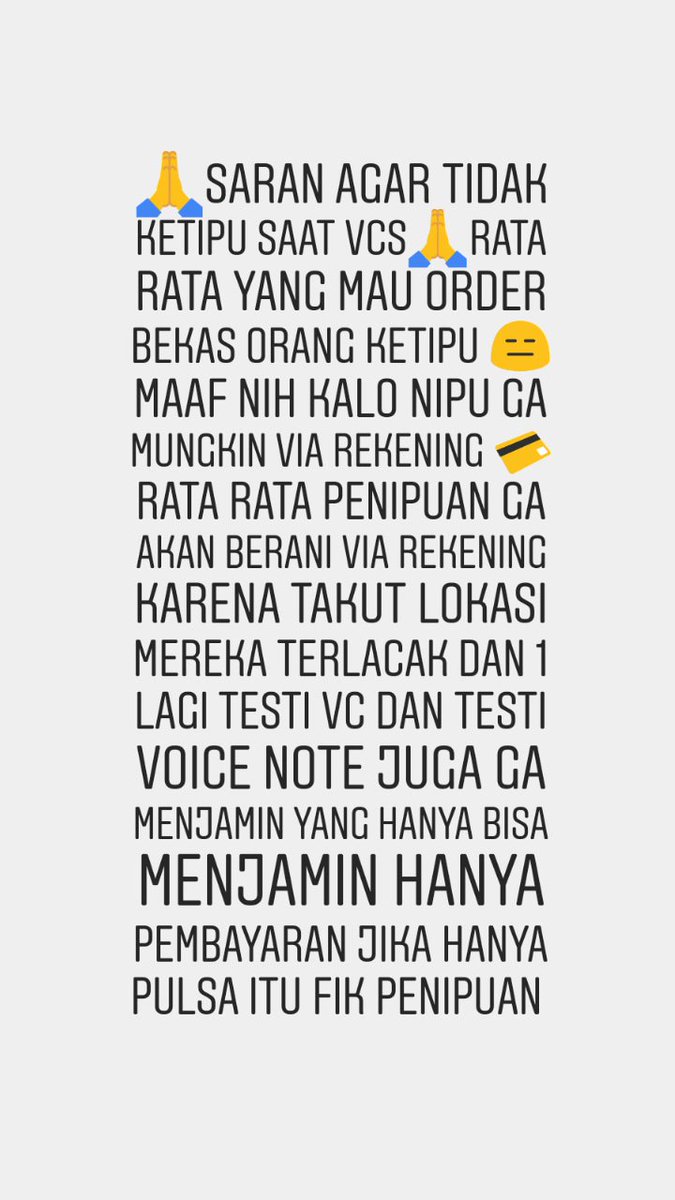 netizen819's tweet photo. Avail buat malam ini slot g banyak 
Wa : 081386148845
BRI Syariah/gopay

#vcsreal #vcscolmek #vcskuy #openvcs #vcsjilbab ,#vcscroot #vcsindonesia #vcs #REALVCS #vcscolmek #vcstrusted #OpenBooking #openbojakarta #openBOjaksel #openBOtangerang https://t.co/60s4jGK4NH