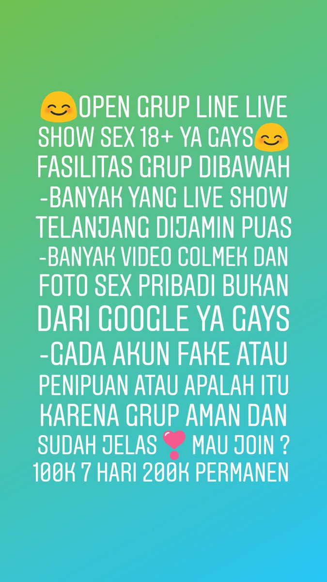 netizen819's tweet photo. Avail buat malam ini slot g banyak 
Wa : 081386148845
BRI Syariah/gopay

#vcsreal #vcscolmek #vcskuy #openvcs #vcsjilbab ,#vcscroot #vcsindonesia #vcs #REALVCS #vcscolmek #vcstrusted #OpenBooking #openbojakarta #openBOjaksel #openBOtangerang https://t.co/EpdcjQCnVR