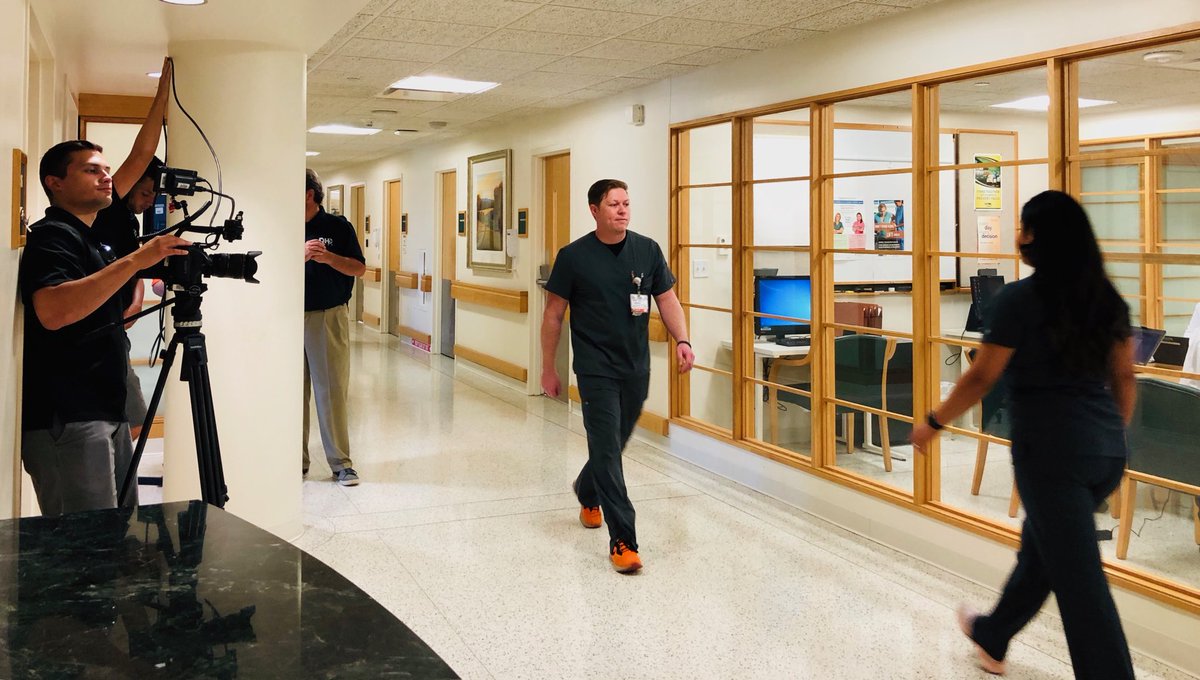 Allison_Pollan's tweet photo. Video shoot today with the ⁦@UTTyler⁩ crew showcasing our fantastic ⁦@UTHEastTexas⁩ nurses https://t.co/aRRwnOwUj3