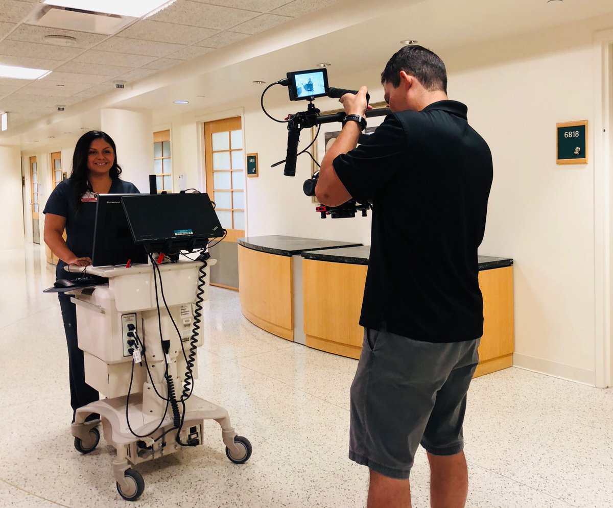 Allison_Pollan's tweet photo. Video shoot today with the ⁦@UTTyler⁩ crew showcasing our fantastic ⁦@UTHEastTexas⁩ nurses https://t.co/aRRwnOwUj3