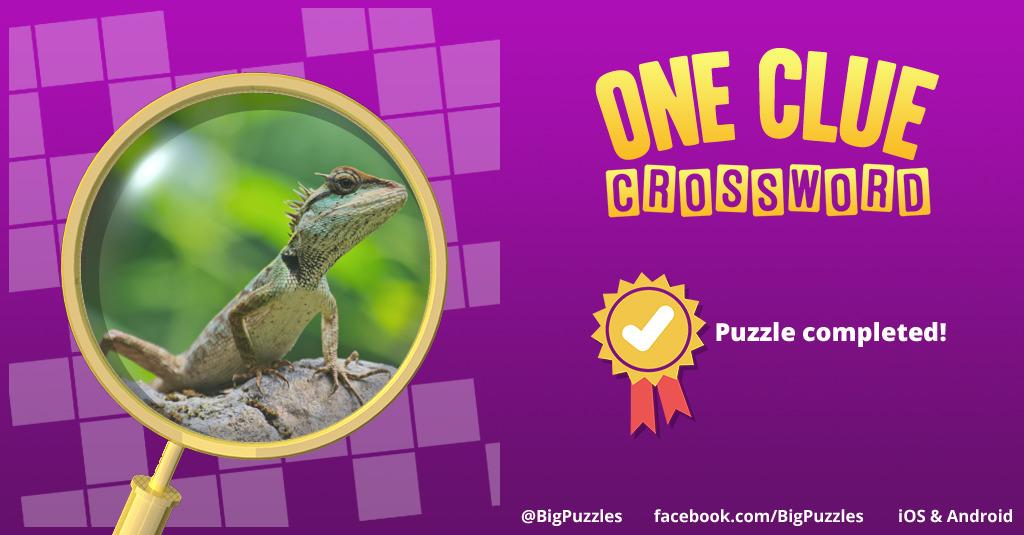I completed a puzzle in One Clue Crossword. Play now for free!
onecluecrossword.com #OneClueCrossword