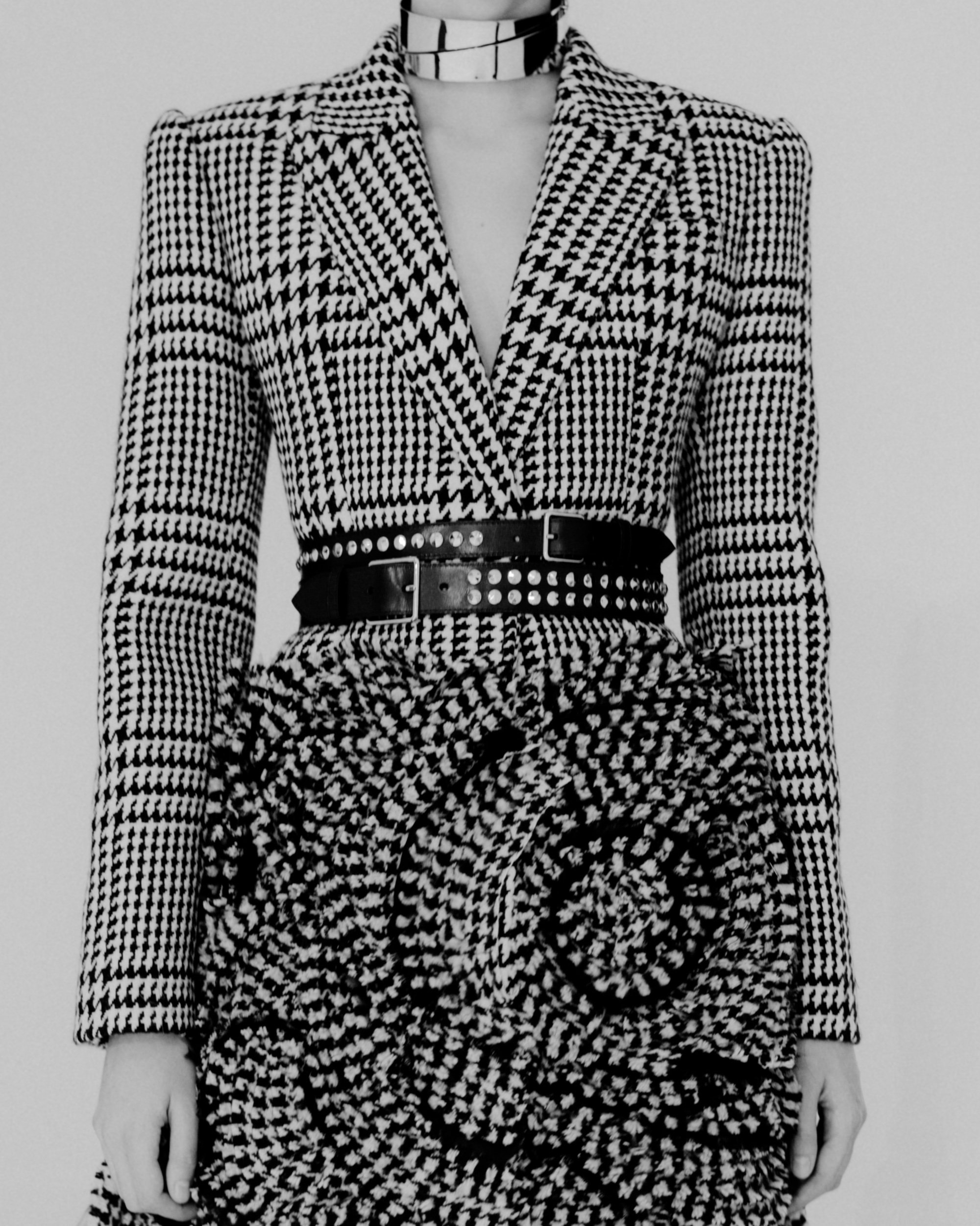 alexander mcqueen houndstooth coat