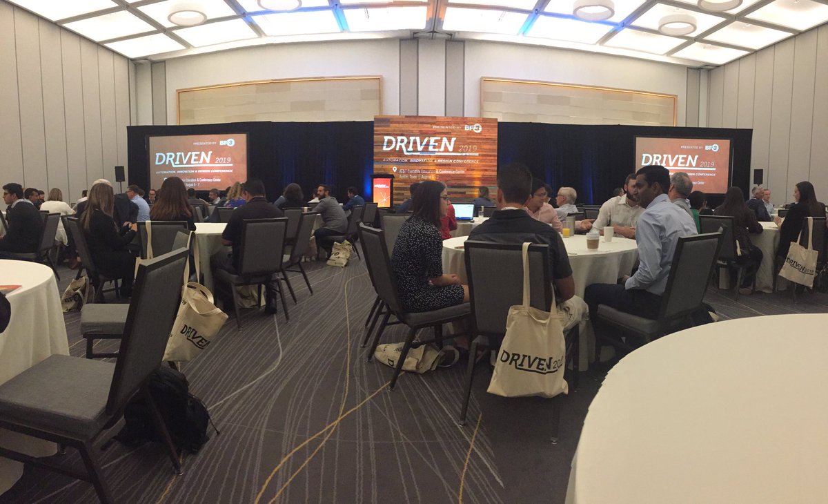JordanBohall's tweet photo. Check out the main conference room for #DrivenATX. I’m definitely stealing the wood wall for a spot in my own house! @bp3global https://t.co/3VL7PT2Zjh