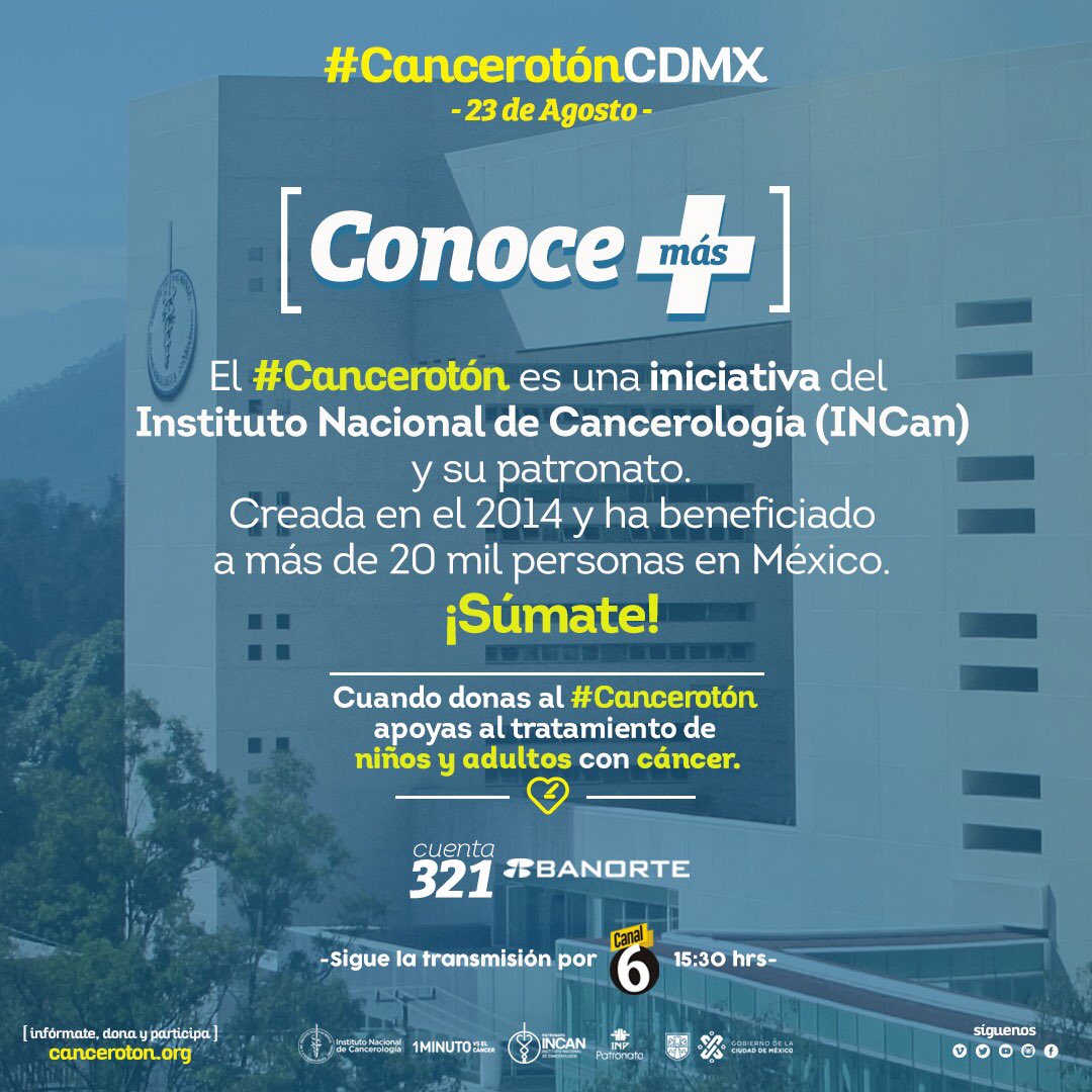 ColorClassic961's tweet photo. Conoce más del #Cancerotón y ¡Súmate! 23 de Agosto vía canal 6 de @multimediostv @1vscancer. https://t.co/gBfV1tlPbC