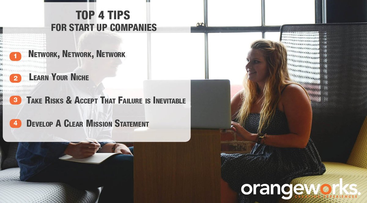 OrangeworksUK's tweet image. #TuesdayTopTips For Start Up Companies

#startups #orangeworks #creatingexperiences