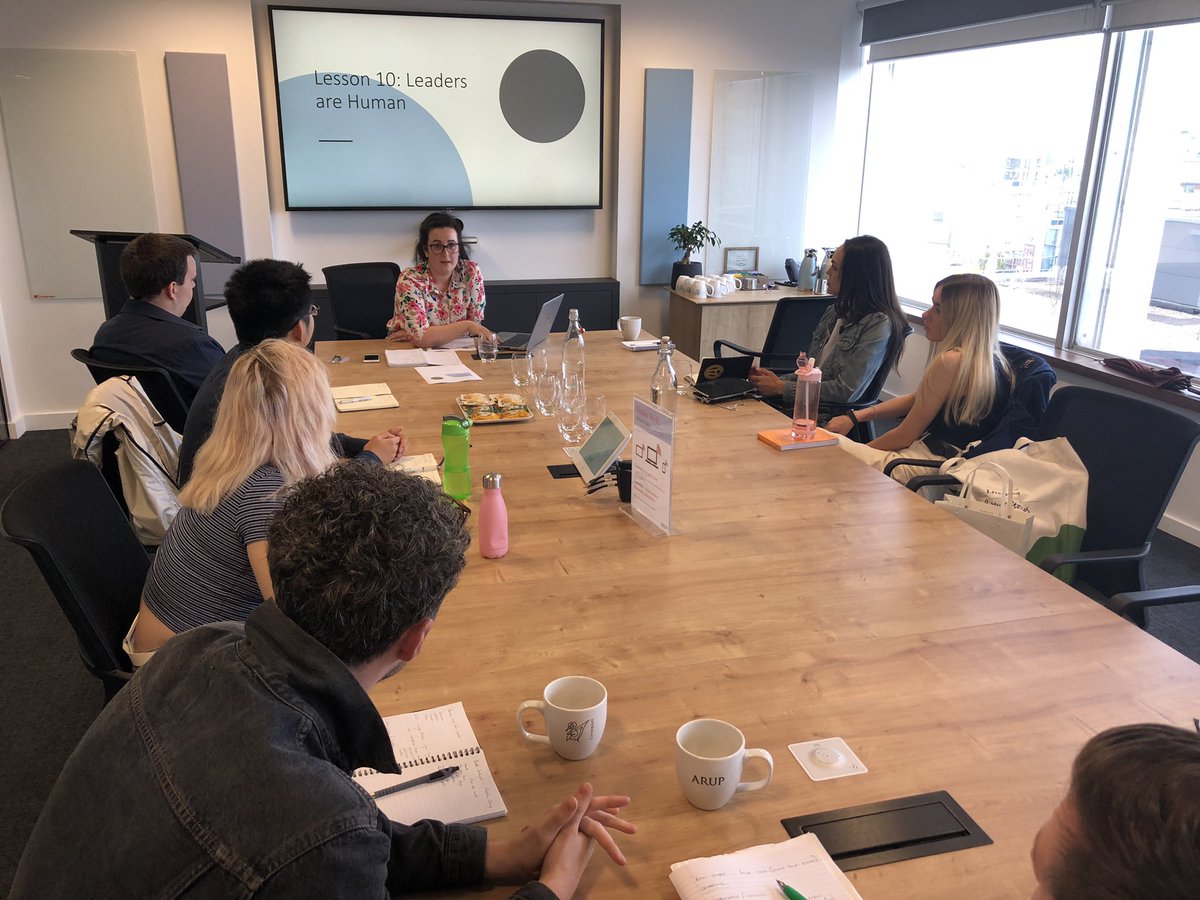Agent_Academy's tweet photo. Thanks to Kim, Senior Town Planner from @ArupGroup, for a brilliant session this afternoon with #Academy10.
The group have learnt some top tips on how to be a good leader, as well as gaining valuable insight that they can apply to their client challenge. https://t.co/QKSV2vyB8B