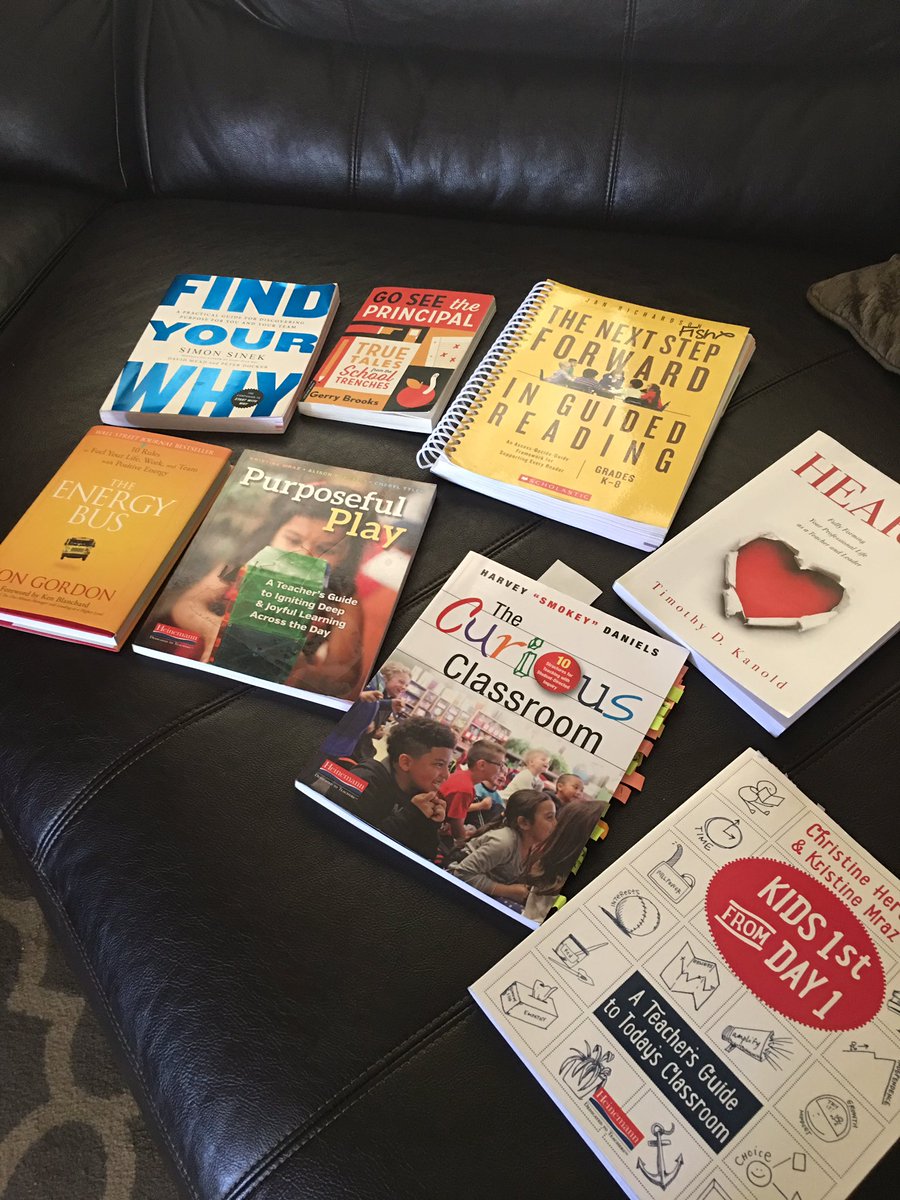 Ready for a great year! I had a well read summer! I still have to finish a few! #summerPD #whosaysteachersdontworkduringsummers #kinderFish109 #incredibleWes