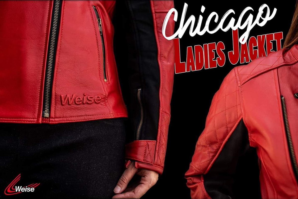 Weise_Clothing's tweet photo. ✅CHICAGO LADIES JACKET does all the talking so you can focus on the road!✅
Made with natural milled leather available in two colours and CE approved Armour at the shoulders, Elbows and Back it is a must have for your summer riding wardrobe.
#weise #weisesquad https://t.co/hFbXddHPSq