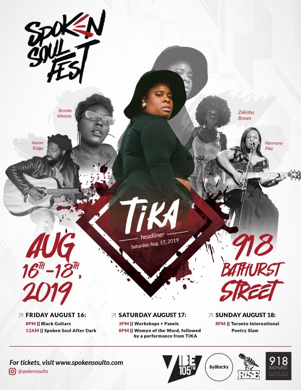 The inaugural Spoken Soul Fest happens at 918 Bathurst from August 16th to 18th. Featuring an array of showcases, workshops, and evening parties, the weekend celebrates the art of spoken word and soul music. To purchase tickets, head over to spokensoulfest.com.