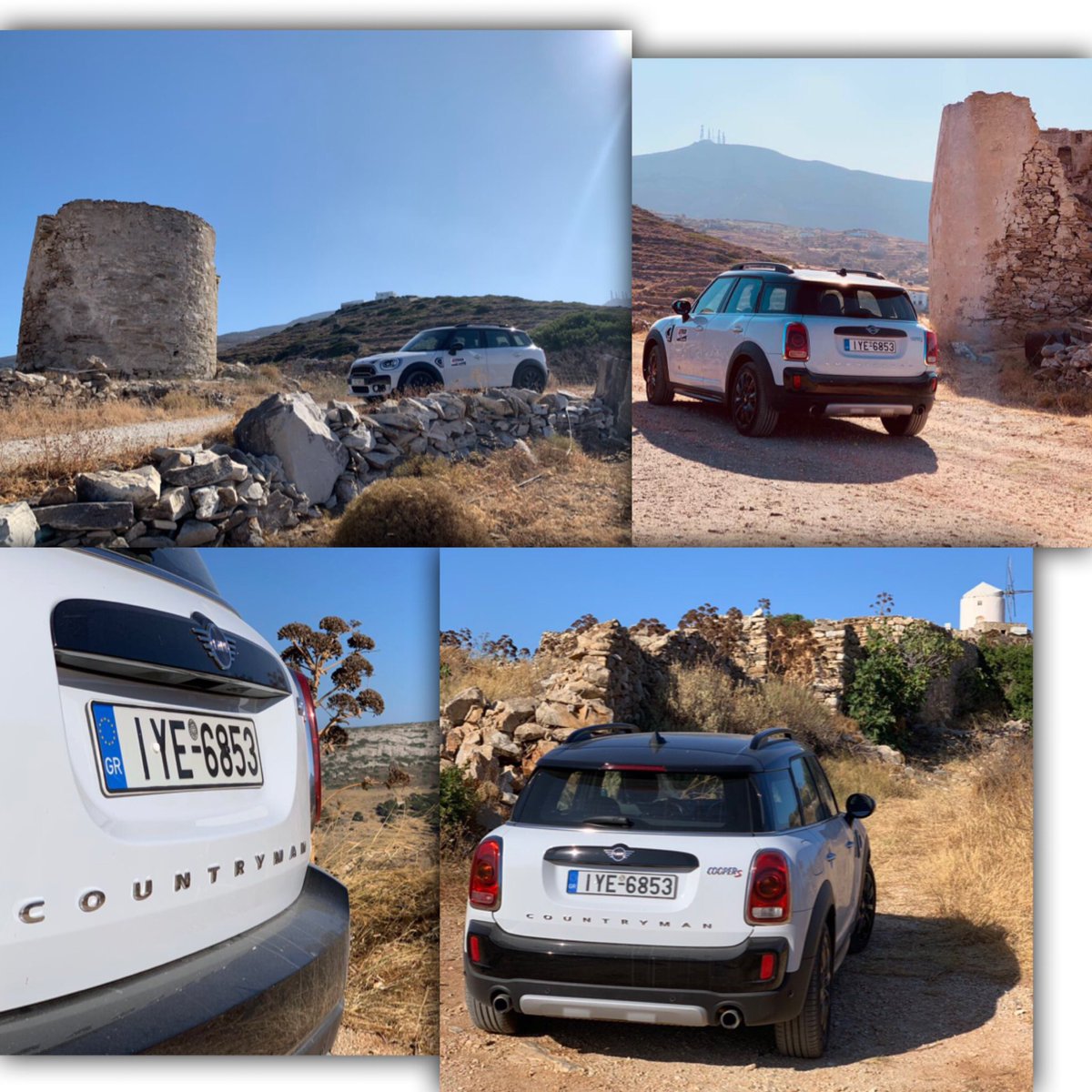 's tweet image. Είμαστε σε καλοκαιρινή διάθεση, το ίδιο ελπίζουμε κι εσείς. Οπότε ξεκινάμε #WindmillChallenge στα social media των 4Τροχών; 🤔

Εδώ με #Mini #CountrymanS #ALL4 @ #LefkesVillage #Paros #Cyclades 

#4Τροχοί &amp;amp; 4troxoi.gr 😉

@MINI @MINIHellas