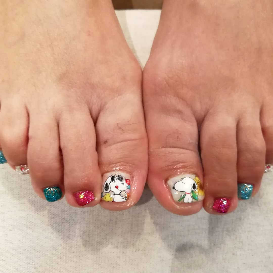 Erie S Nerd Nails 在 Twitter 上 お客様ネイル ハンドもフットもスヌーピー 8月10日スヌーピーの日という事を初めて知った ムーミンの日と1日違い ありがとうございました アイス食べたくなった ネイル 痛ネイル 模写 スヌーピーネイル スヌーピー