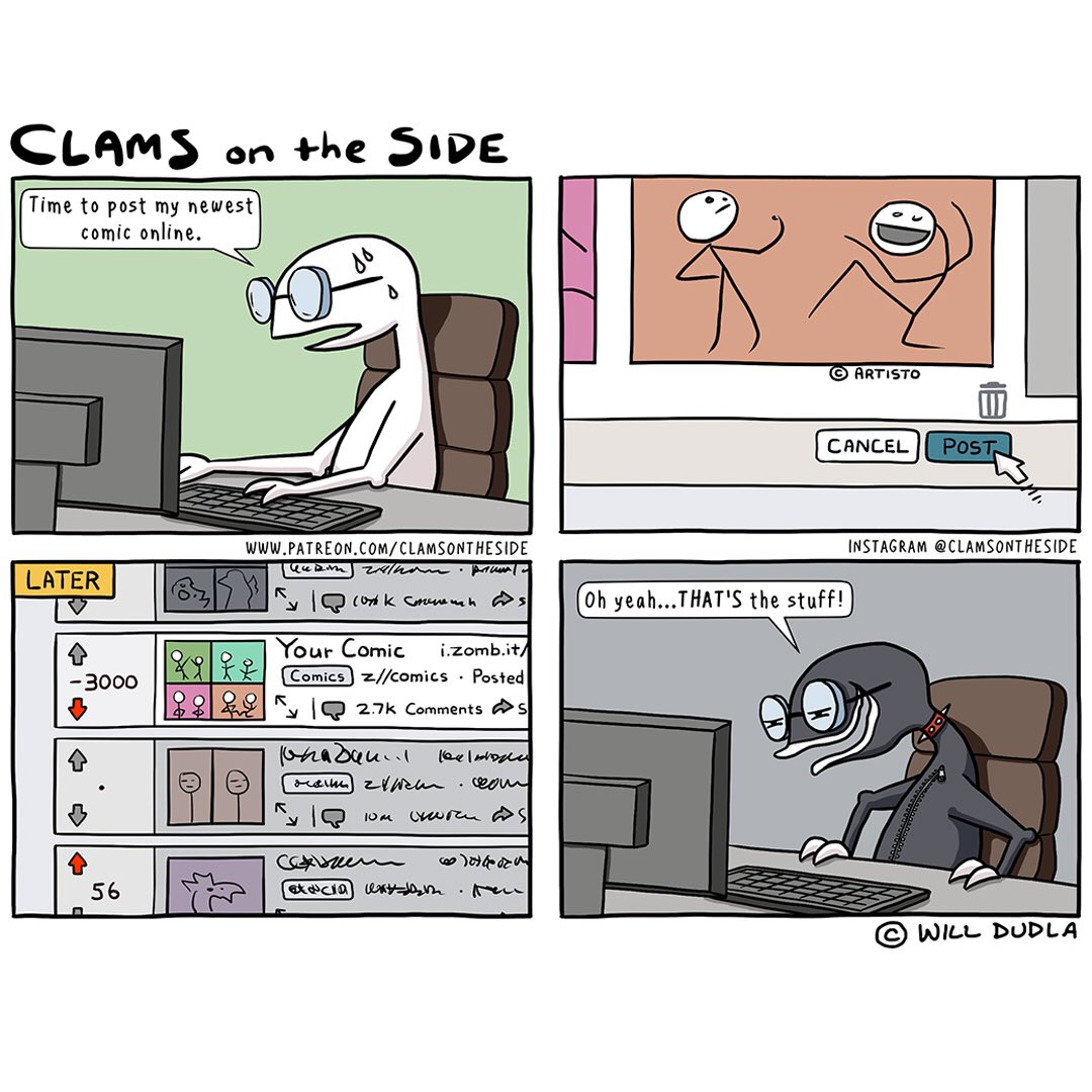 clamsontheside's tweet photo. Leggo my Ego
#clamsontheside #comedy #comics #webcomics #redditcomic https://t.co/wHuDhm18Bg