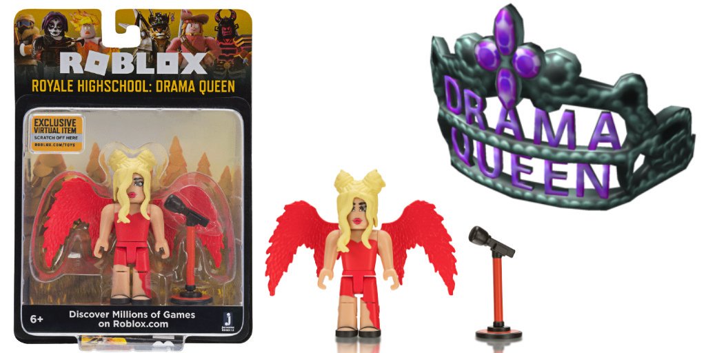 Lily On Twitter The Drama Queen Crown Code Is Found In This Toy Robloxtoys Royalehigh - roblox toys high school