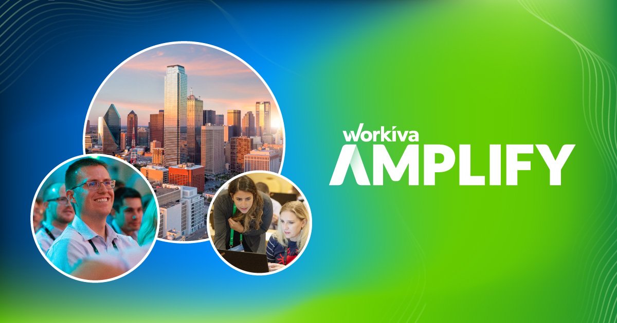 Workiva's tweet photo. Ready for a bigger, better Workiva user conference? Take a look at this curated list of 11 can't-miss sessions, and learn more about #WorkivaAmplify. Read now. https://t.co/HqyjCkA5bw https://t.co/7FxueFnAfD