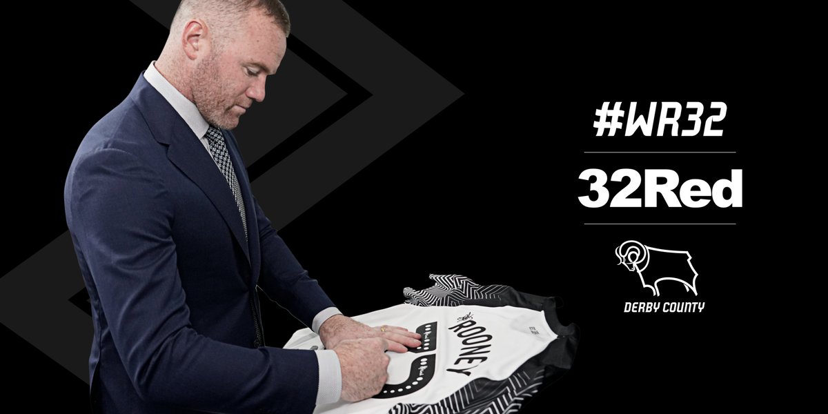 32Red's tweet image. It's official✍️, Rooney's a 🐑! 

RT and summarise your reaction as a gif for your chance to win the first ever @WayneRooney signed @dcfcofficial kit. 

#WR32.

T&amp;amp;Cs: 32red.com/terms/32red-so…