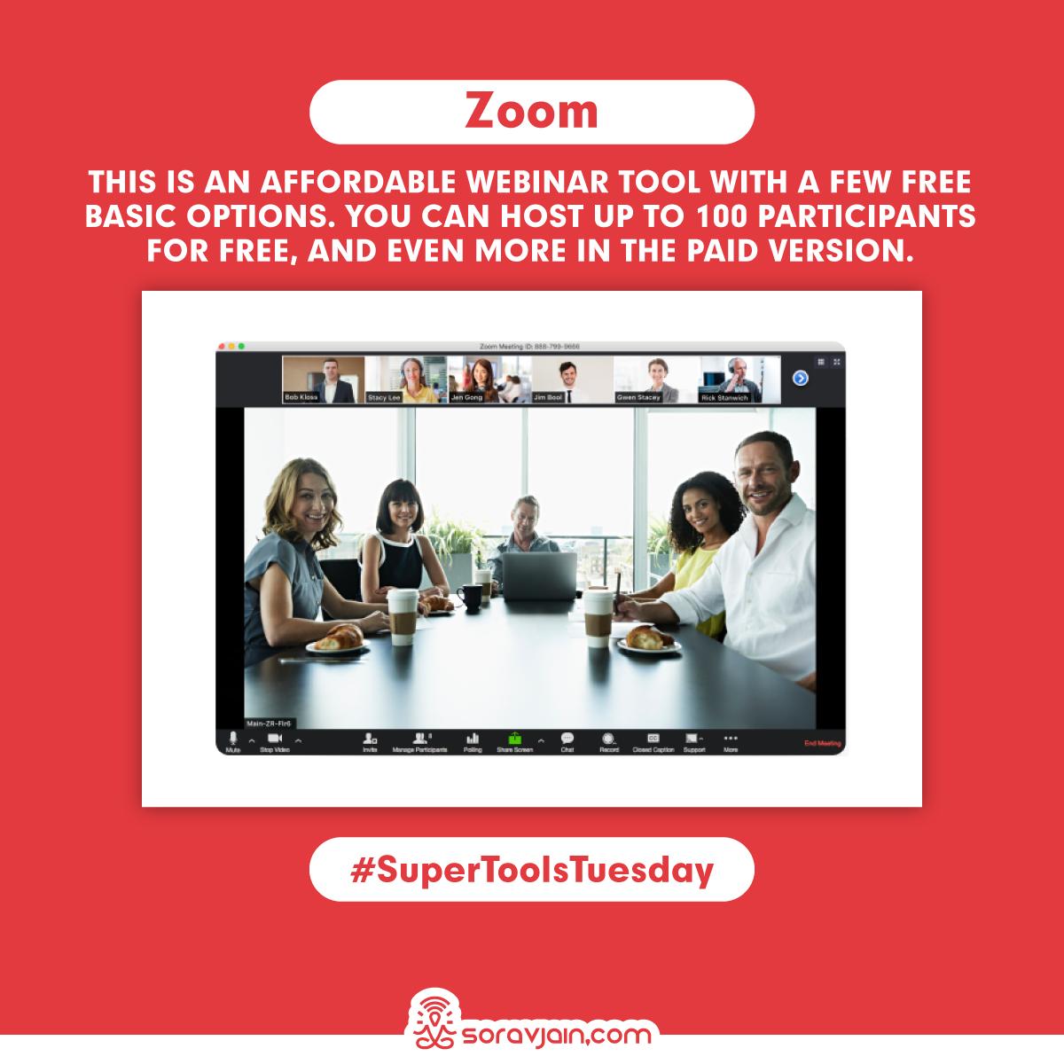 SoravJain's tweet image. Hosting a webinar is a great way to give your clients a hands-on experience about your service. And organizing a webinar requires reliable webinar tools. Here is a list of tools that can come in handy to host your webinar sessions. #SuperToolsTuesday #Webinar #WebinarTools (2/2)