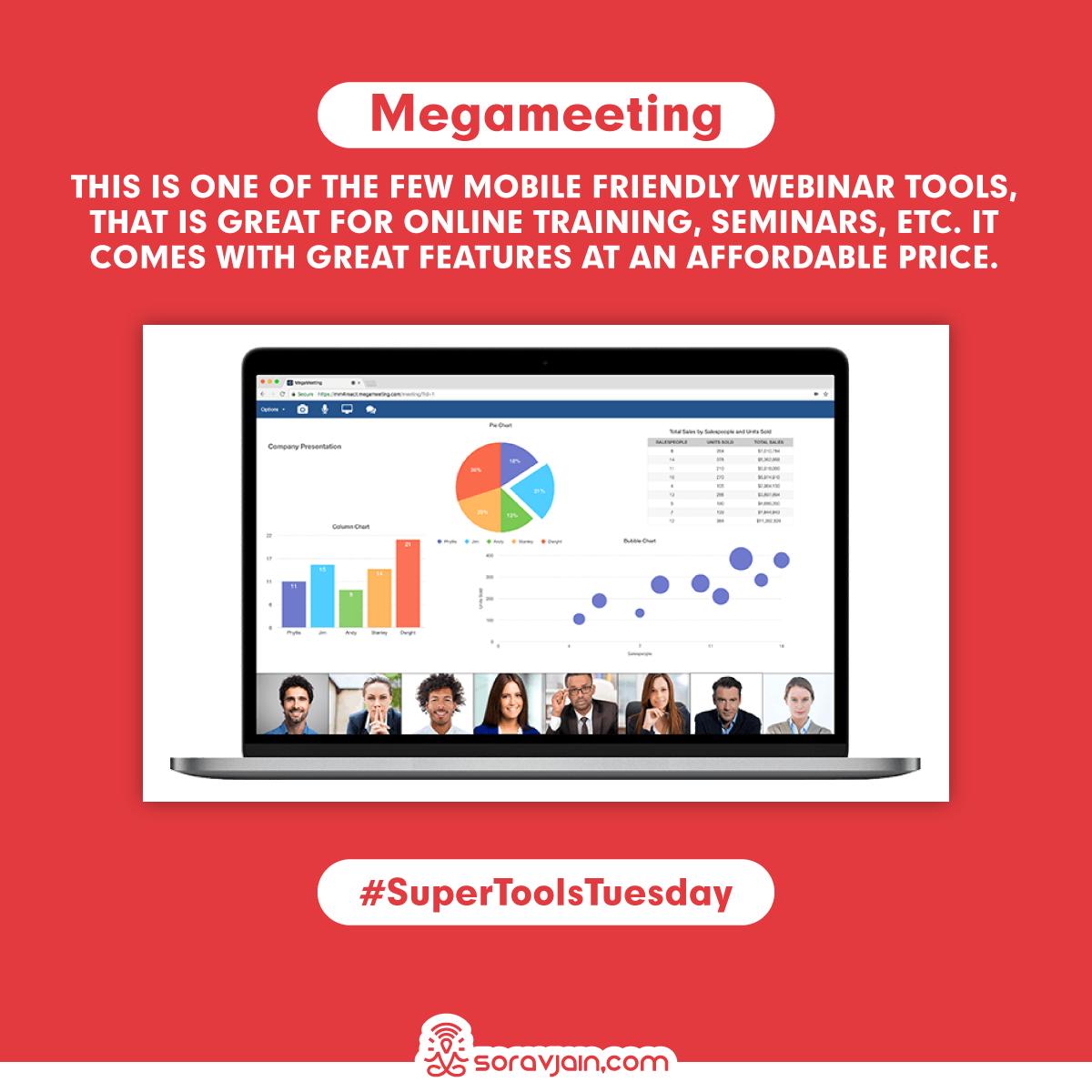 SoravJain's tweet image. Hosting a webinar is a great way to give your clients a hands-on experience about your service. And organizing a webinar requires reliable webinar tools. Here is a list of tools that can come in handy to host your webinar sessions. #SuperToolsTuesday #Webinar #WebinarTools (2/2)