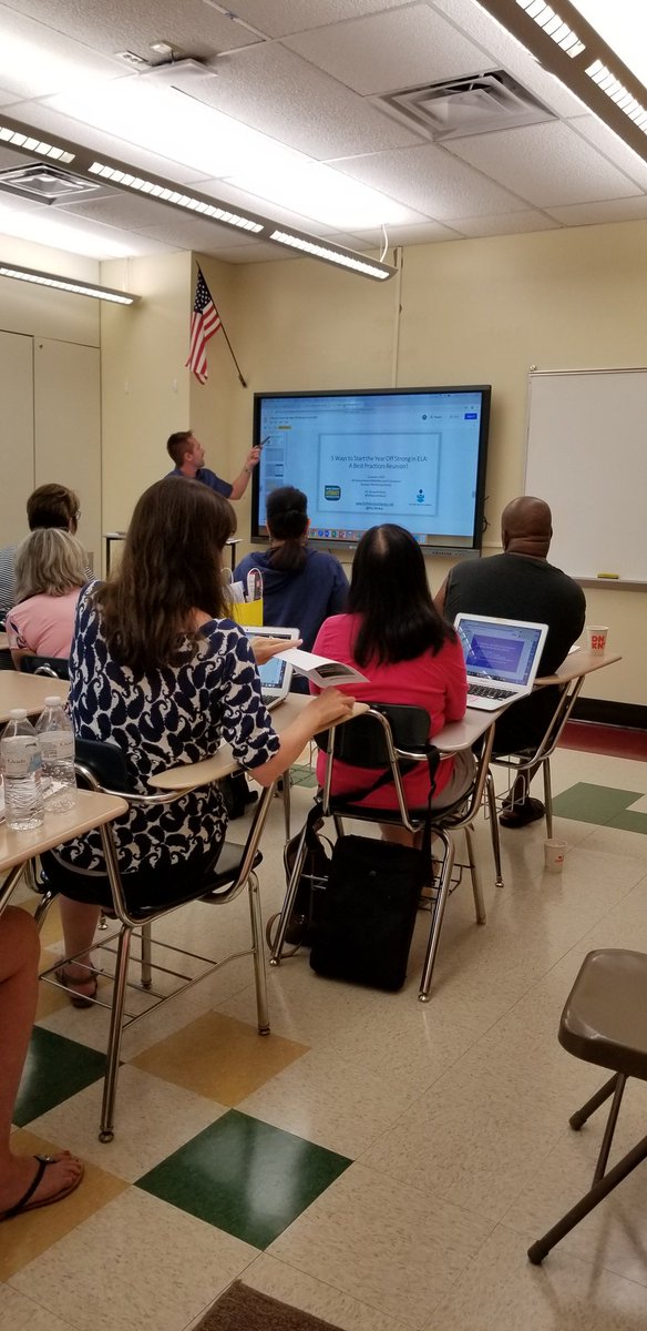 FDStahl's tweet photo. Always a great session with @DrKennethKunz who promotes 5 great practices for an awesome back-to-school experience this year! #SSNJAMLE @NJLiteracy @NJAMLE https://t.co/WlouzpNqDA