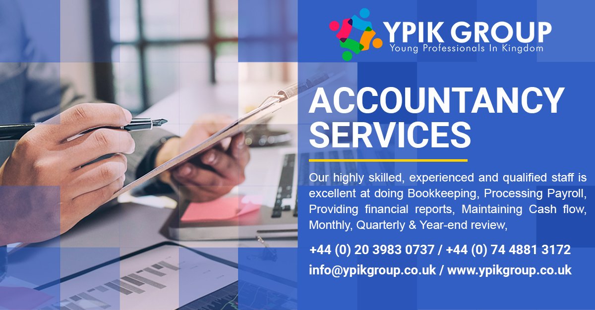 ypikgroup's tweet photo. We offer bespoke Accountancy Services and ensure the growth of your business.
Contact us to know more: https://t.co/lpKTsHloMT
#YPIKGroup #YPIK #BusinessConsultancy #Payrollservices #Businessgrow #Outsourcing #ITServices #Bookkeepingservices #SEO #SMM #EmailMarketing #uk #london https://t.co/Te4ypjev3O