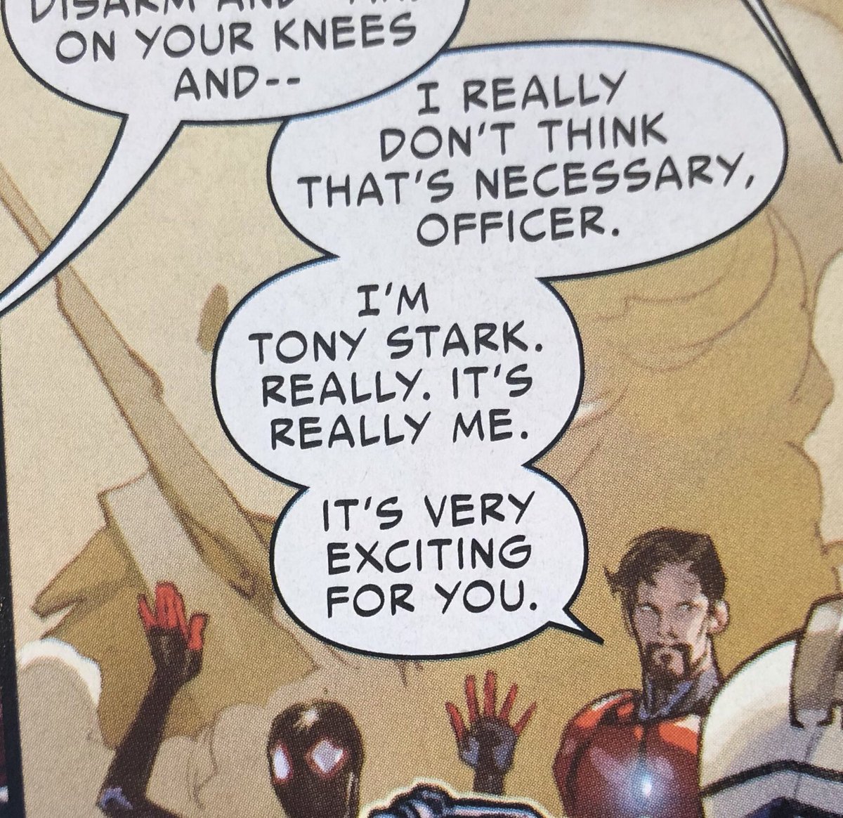 “It’s very exciting to meet me.”