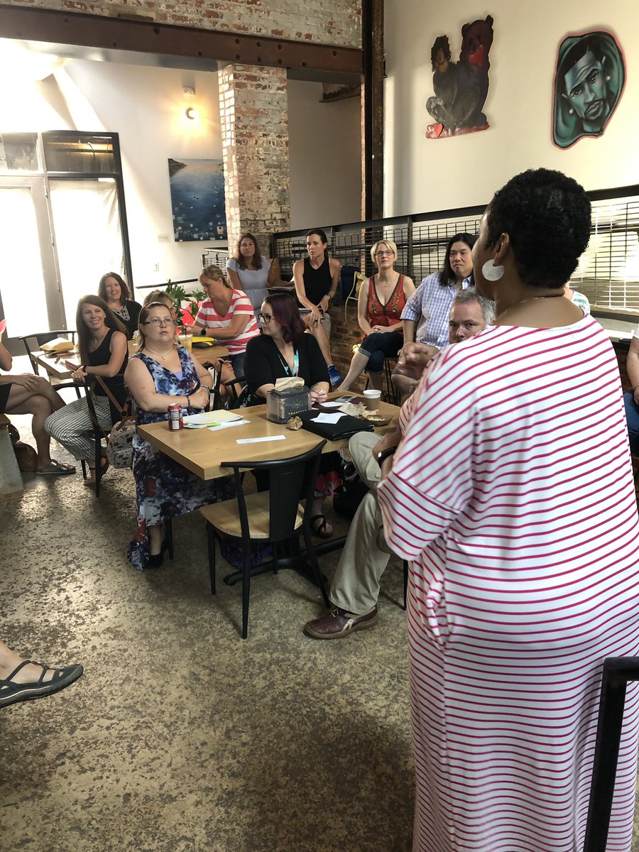 HunterPrincipal's tweet photo. Best day ever when the @hunter_pta meets to build relationships and vision a wonderful year!  #rethinkPTA https://t.co/7AkM0nGA6c