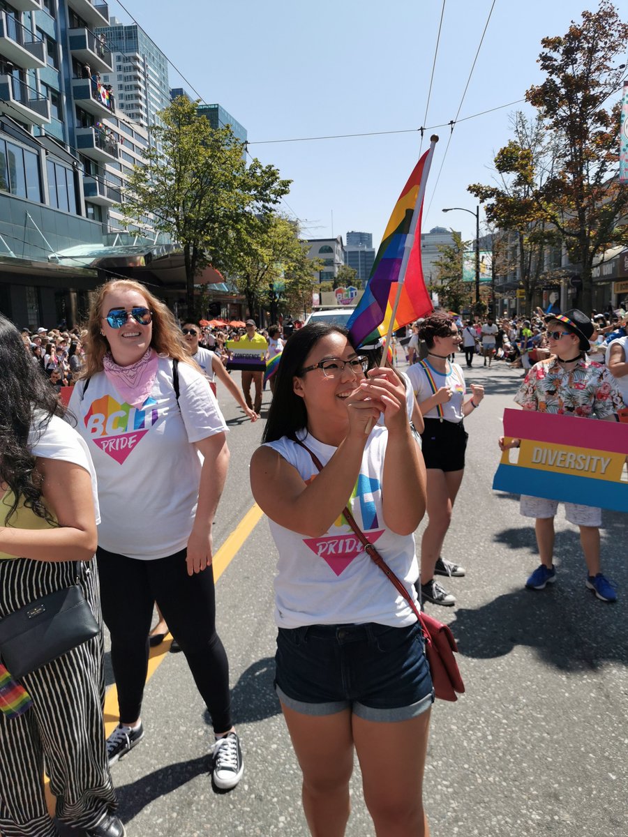 bcitsa's tweet photo. Throwback to #VanPride2019 with @bcit this past Sunday! https://t.co/sJymdkw73B