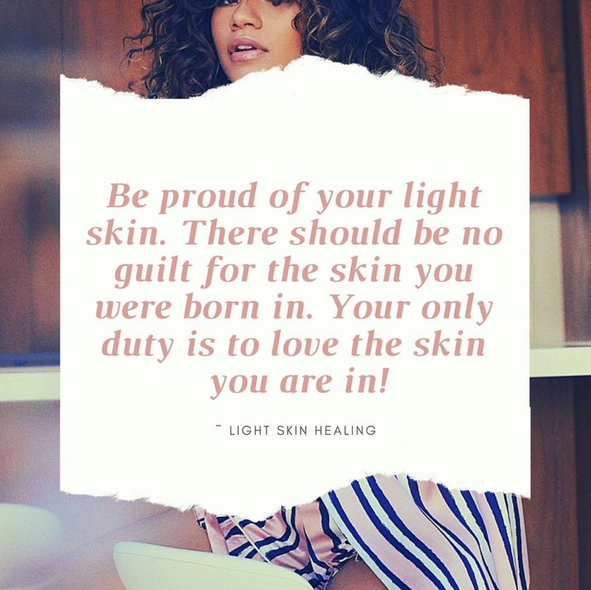proudlightskin's tweet photo. When the world tells you to sit down because you have no problems. Your privileged and light skin you stand up and refuse to be silent! We are human and we have problems just like everybody else. No more being silenced by ppl who laugh and dismiss our plight! #lightskin #beauty https://t.co/X4sQkgOPwy