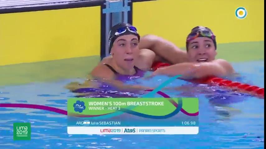 CanalSieteOk's tweet photo. #SomosArgentina | En las semifinales de los 100 m pecho, la argentina Julia Sebastián terminó en lo más alto. https://t.co/2hhKxqMYls