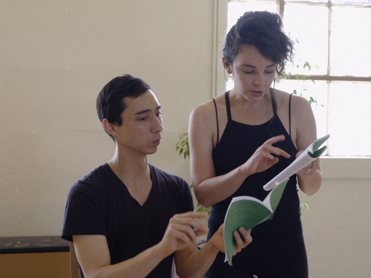 📽️ Now Premiering: REHEARSAL IS CANCELLED // Actors rehearse just a little bit, nothing major, while waiting for their director to arrive. Directed by Mike Breen. Written and performed by Hayley Huntley (<a href="/HayleyHuntley/">Huntley, Hayley</a>) and Chris Aguila. nobudge.com/main/rehearsal…