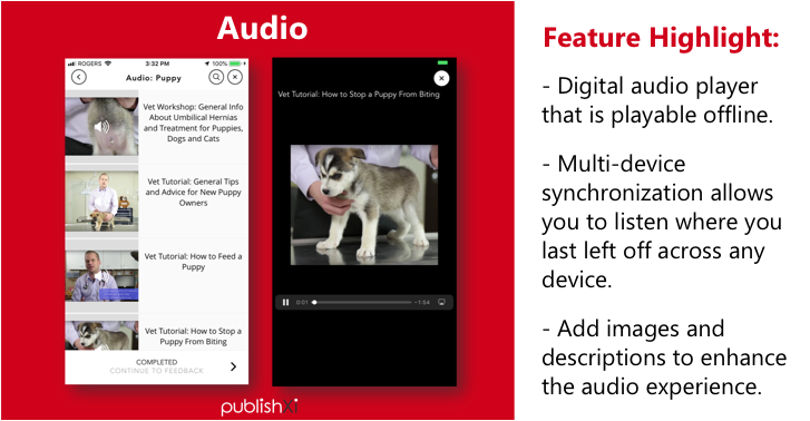 publishxi's tweet photo. Our built-in digital audio player allows you to listen to #audio even while offline. Drag-and-drop as many audio files as you need into your #digitalcontent and add images and descriptions to enhance the audio experience. For more: https://t.co/oI980GpnWQ | #digitalpublishing https://t.co/ZcGgruImSR