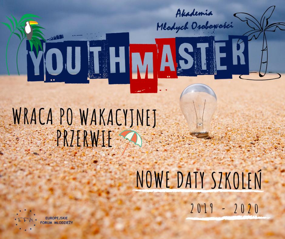 EfmPoland's tweet photo. Witam 😀
YouthMaSter wraca po wakacyjnej przerwie!
Terminy szkolenia YouthMaSter na rok szkolny 2019/2020 są już zamieszczone na naszej stronie.
Zapraszamy do odwiedzenia naszej strony i dokonania rezerwacji 📧☎️
👉 https://t.co/KHmHHKfKY0 👈
#efmpoland #YouthMaSter https://t.co/INnpOaRHX0