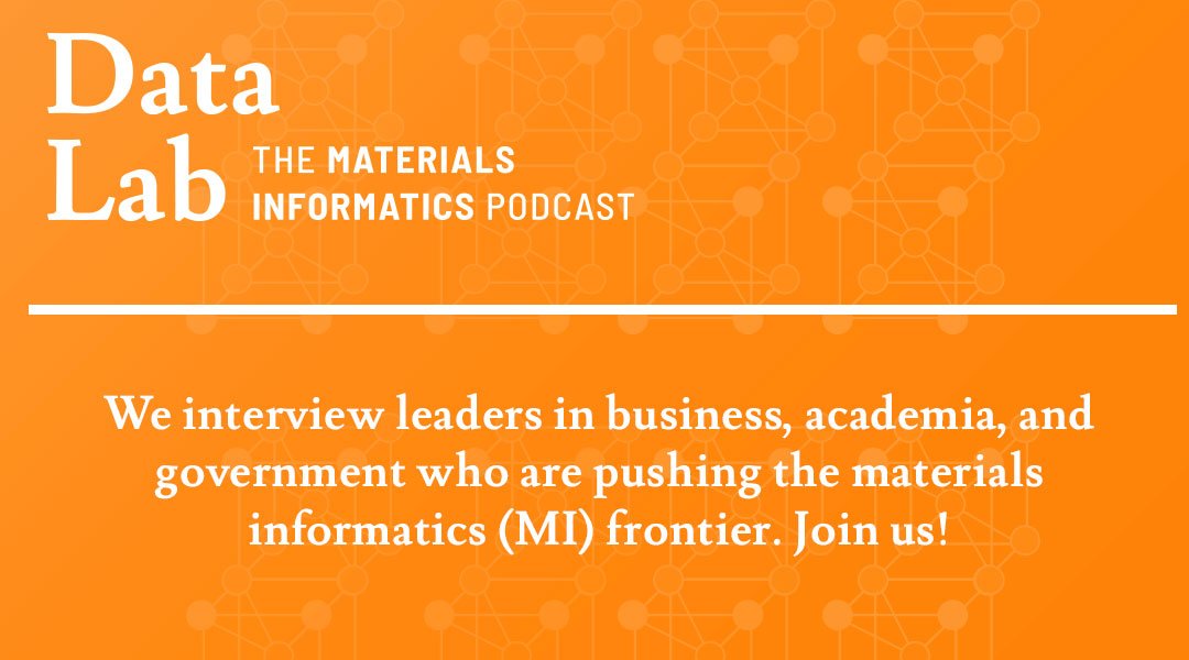 Citrine_io's tweet photo. Is #DataLabPodcast in your regular podcast rotation yet? Each episode explores the latest #AI #MaterialsInformatics #MaterialsScience developments. Listen and subscribe now: https://t.co/jAlVbvILiU https://t.co/8PUY4U0xTy