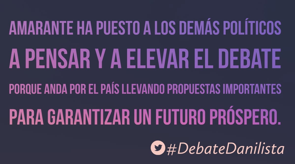 El #DebateDanilista podría ser igualmente transmitido por internet para que todos puedan darle seguimiento.
