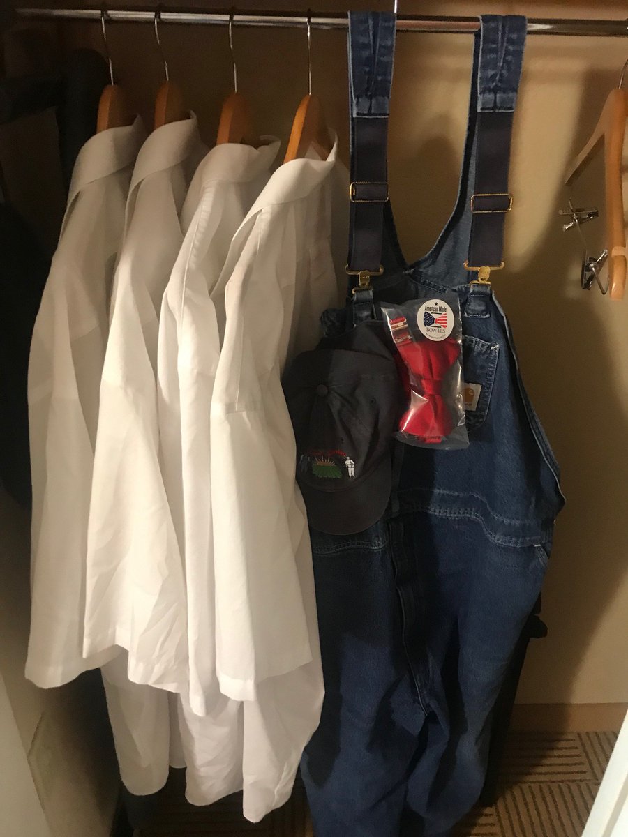 I’m officially here shirts are hung even busting out a brand new tie for the <a href="/acfchefs/">ACF Chefs</a> National Convention #ChefandFarmer