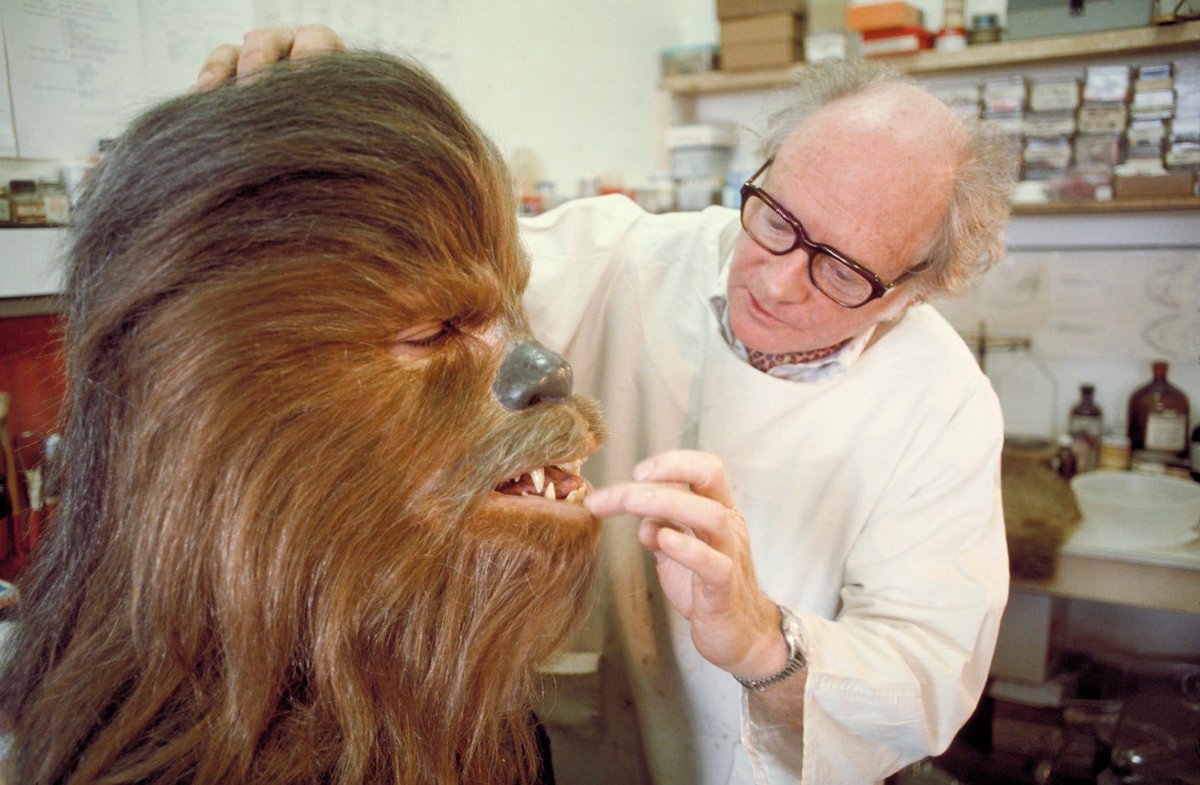 Star Wars MythbustersChewbacca was named for the Russian words “chudovishye” (meaning monster) combined with “sobaka” (meaning dog).1. “Chuiee Two Thorpe”, later “Chewie” a hotshot pilot, appears in the early-1973 Journal of the Whills outline by  #StarWars creator George Lucas. – bei  Lucasfilm Ltd